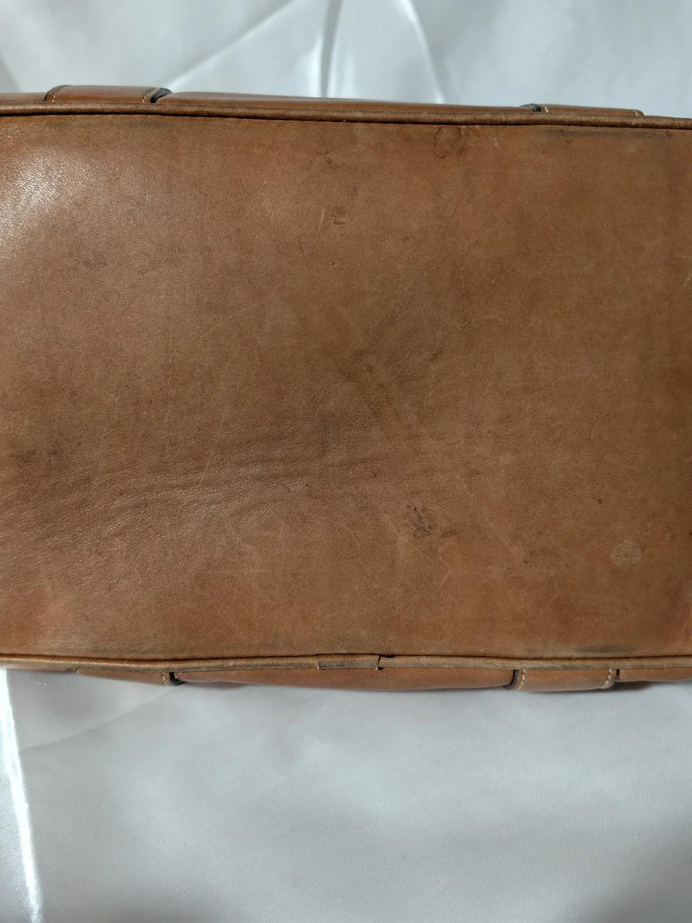 Y2K Coach Brown Leather Tote Bag with Buckle Straps Key Tag Medium To Large